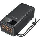 Sandberg Powerbank USB-C PD 130W 50000 (50000 mAh, 100 W, 185 Wh), Powerbank, Schwarz