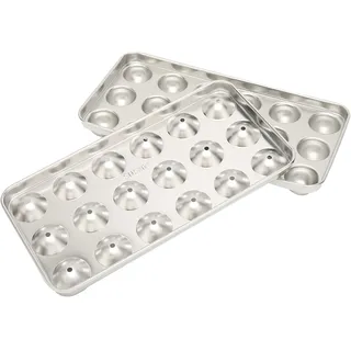 Eiswürfelschale aus Edelstahl in Lebensmittelqualität, Eiswürfelform aus Metall 22×11×3, Eiswürfelform aus Edelstahl 304, Eiskühlung für Wein, Getränke, Bar, Restaurant