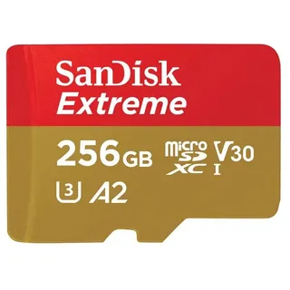 SanDisk Extreme microSDXC UHS-I A2 U3 V30 + SD-Adapter 256 GB