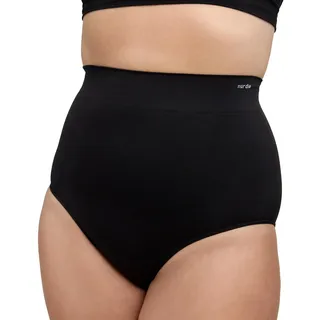 Nur Die Formschön Maxi Slip mit Shaping-Effekt formt Bauch, Taille & Po Taillenslip Komfortbund Highwaist Unterwäsche Unterhosen Damen, schwarz, L - L