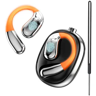 MTOXW AI Kopfhörer Übersetzer, 3-in-1 Echtzeit Sprachübersetzer Kopfhörer 135 Sprachen mit App, Bluetooth 5.4 mit LED & Nackenband, 40H für iOS/Android Studium, Reisen (XF31)