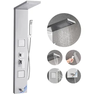 Vevor VVEVOR 5 in 1 Duschpaneel Turmsystem Edelstahl Duschsäule Regenwasserfall