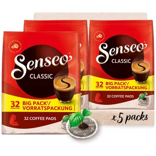 Senseo Pads Classic, Vorratspackung, 5 x 32 Getränke, 160 Kaffeepads