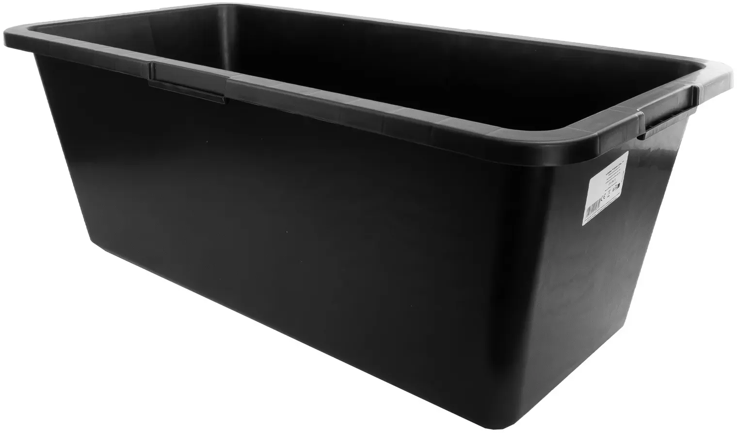Mörtelkasten 60L Mörtelwanne Mörtelkübel pflanzkübel Mörteleimer Kübel Zementwanne Speiswanne widerstandsfähig aus PP/PE-Regranulat eckig schwarz DV-5619