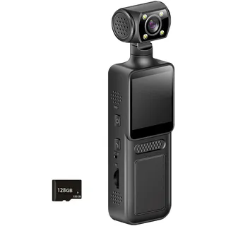 Handheld 4K Sportkamera 180 Grad Kleiner Sport LCD Bildschirm Pocket Action Camcorder Reise Fahrrad Recorder für Altenpflege