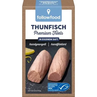 followfood Thunfisch Premium Filets in eigenem Saft, hangeangelt