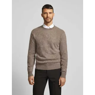 Regular Fit Strickpullover aus reinem Kaschmir Modell 'ESCRITO', Beige, XXL