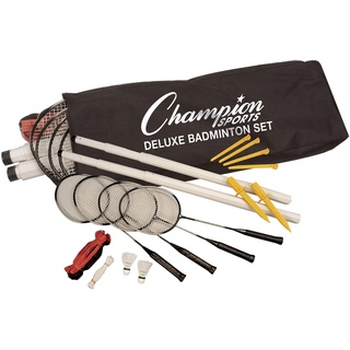 Champion Sports Deluxe Badminton-Set, Mehrfarbig, Einheitsgröße