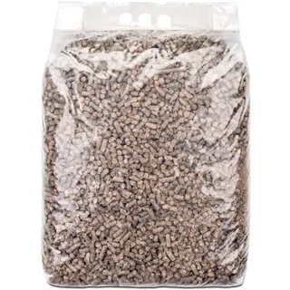 Ruemar Miscanthus Pellets Einstreu 10 kg Miscanthuspellets Einstreu Miscanthus Tier Streu Pellet Großtier Kleintier Pferde Stall Box Paddock
