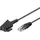 60661 Routerkabel Telefonkabel Anschlusskabel für DSL/ADSL/VDSL TAE-F Stecker auf RJ45 Stecker 8P2C schwarz 30 Meter