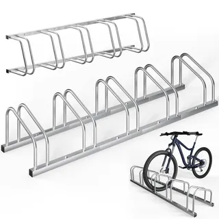 monzana Fahrradständer für Fahrräder - 35-60 mm Reifenbreite Mehrfachständer Aufstellständer Radständer Bodenständer Fahrradhalter