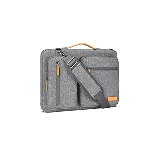 DOMISO 17,3 zoll Laptop Tasche Herren Laptoptasche Business Laptop-taschen Laptophülle Notebooktasche Damen für 17 zoll HP Lenovo Asus Acer Wasserdicht Notebook Schutzhülle,Grau