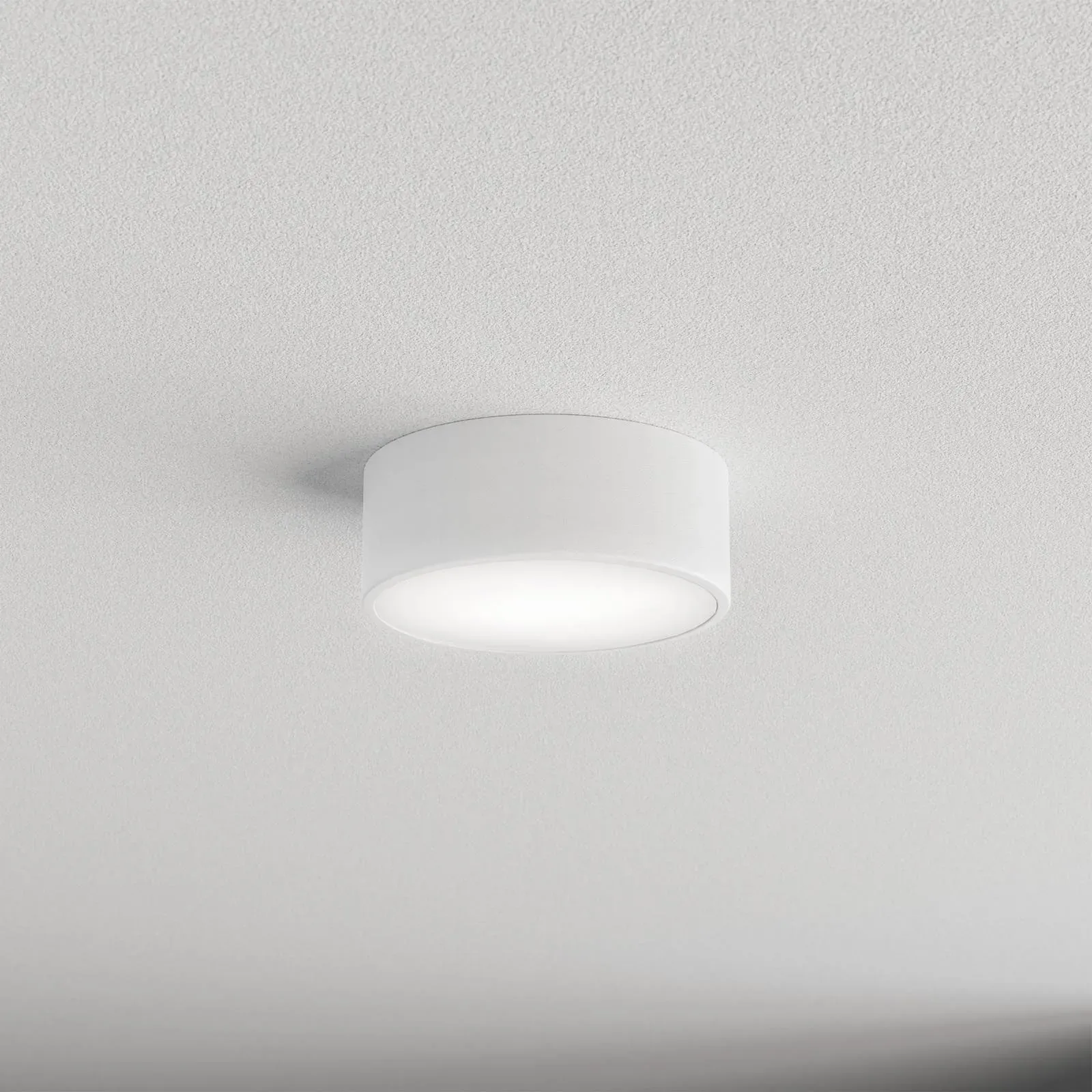 Deckenlampe Cleo TEMAR LIGHTING, dimmbar, weiß / opal, für Badezimmer, Metall, Deckenlampe - 20 cm - 20 cm - 7.5 cm