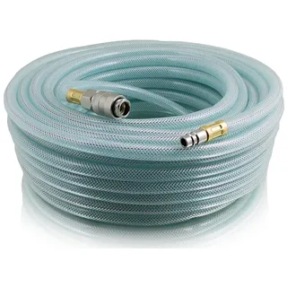 BITUXX Druckluft Schlauch 1/4" Anschluss Pressluft Druckluftschlauch mit Steckkupplungen 50 Meter 50m