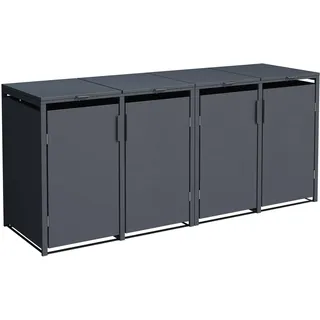 DEGAMO Mülltonnenbox MÜNCHEN 264 x 80 x 116 cm 120L / 240L