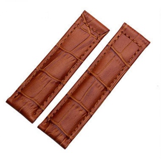 Richie strap 19 mm/20 mm Lederarmband, Schnalle, passend für Rolex Daytona Submariner Uhr, hellbraun, 20 mm, Armband