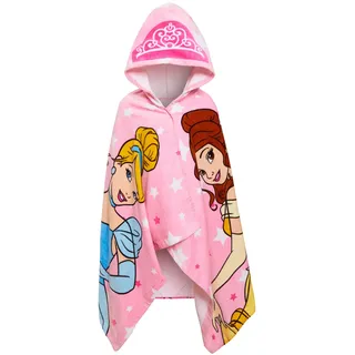 Disney Kinder Princess Kapuzenhandtuch 100% Baumwolle Mädchen Poncho Großes Kinderbadetuch Strand Pool Warmes Wickeln Schwimmen Wechseln Abdeckung