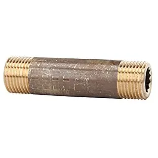 Riegler Rohrdoppelnippel, G 3/4, Länge 150 mm, Messing blank