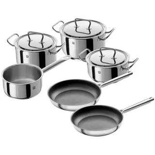 6-tlg. 2 x Kochtopf + 2 x Bratpfanne + Stielkasserolle + Bratentopf