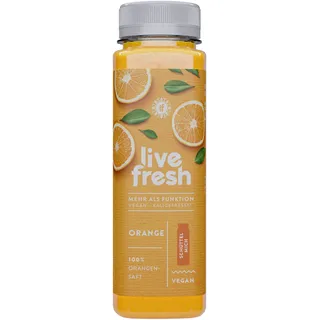 LiveFresh Kaltgepresster Orangensaft (inkl. 1,50€ Einwegpfand) 6x250 ml Getränk