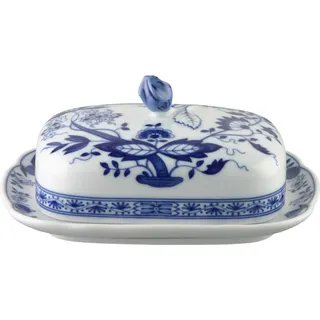 Hutschenreuther Butterdose Blau Zwiebelmuster 02001-720002-15169