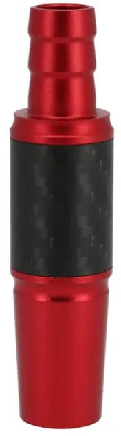 INVI Schlauchanschluss Alu-Carbon 18/8er | Rot