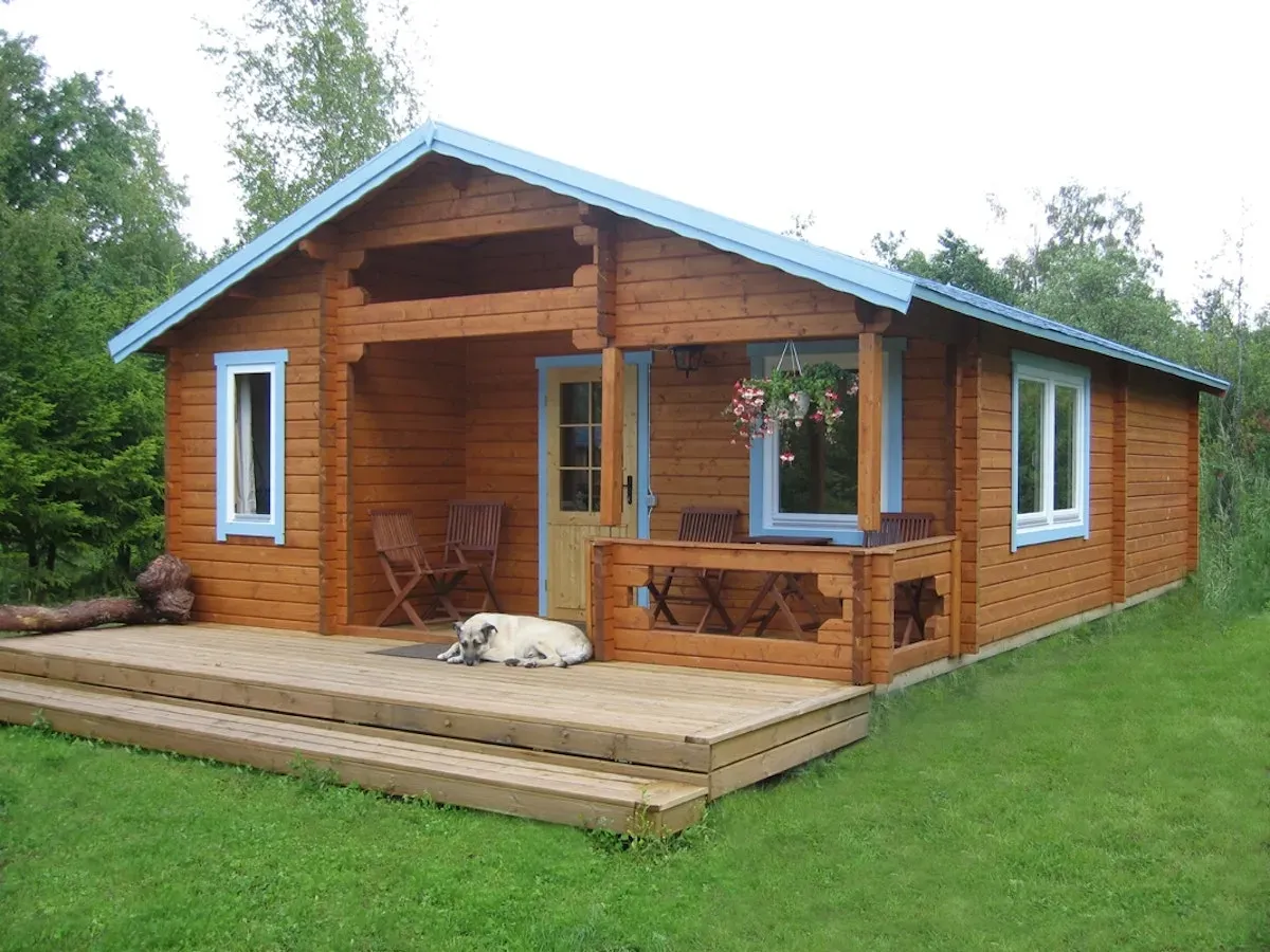 Wolff Finnhaus Gartenhaus Ferienhaus Spessart A 92 mm