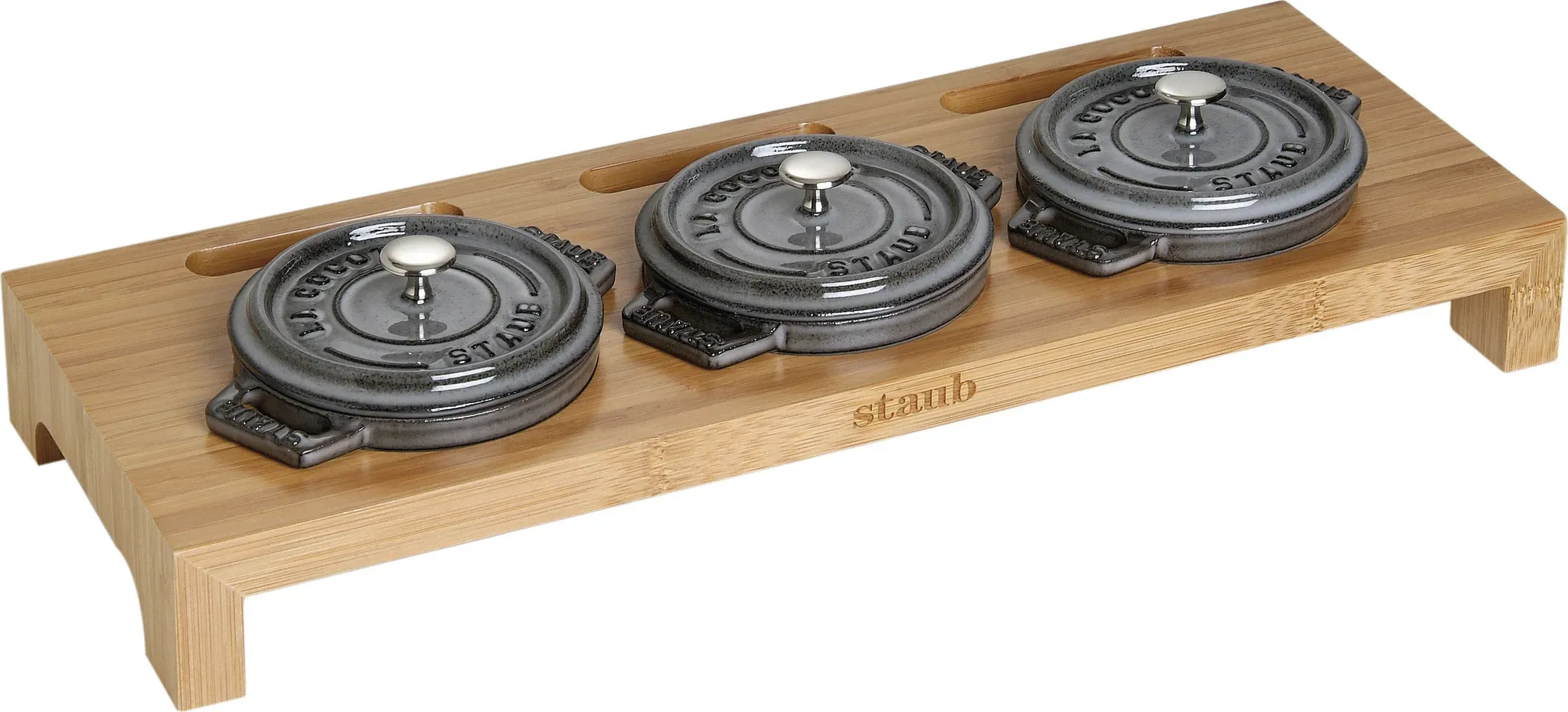 Mini Cocotte Backgefäß-Ständer 42 cm braun