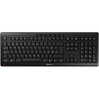 KEYBOARD WIRELESS, Kabellose Tastatur, Schweizer Layout (QWERTZ), 2,4 GHz Funk, Leise Tasten, Flaches Design, Batteriebetrieben, Schwarz