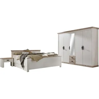 Home affaire Schlafzimmer-Set Florenz, in 3 verschiedenen Ausführungen weiß 180 cm x 200 cm