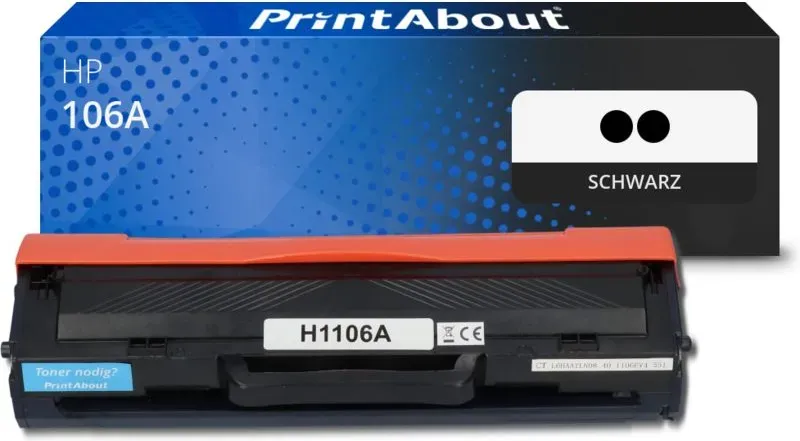 Toner kompatibel mit HP 106A (W1106+1106) - Schwarz - Multipack