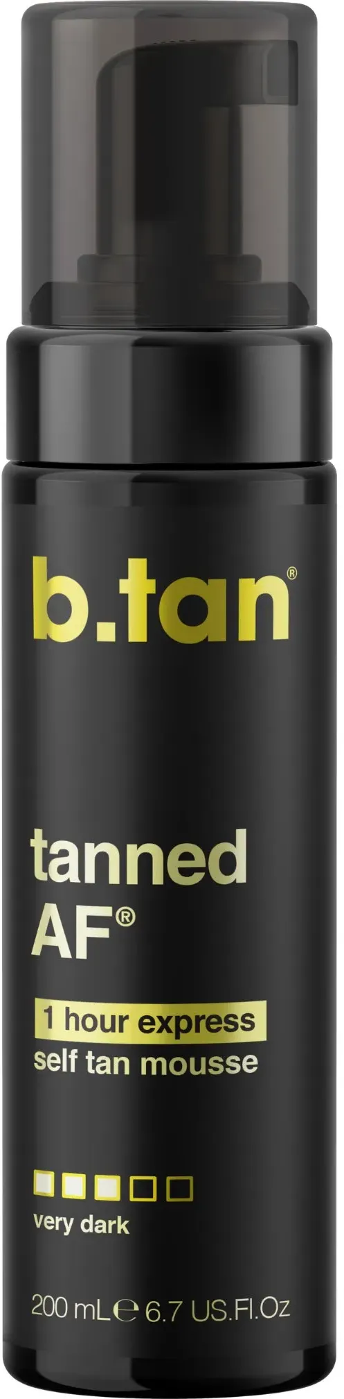b.tan Tanned AF Self Tan Mousse 200 ml