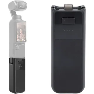 Masyrt Batteriegriff für Osmo Pocket 3,Typ C Port 1/4-Zoll-Gewinde,Tragbare Handheld-Power Bank Hand-Grip,Eingebauter 2800-mAh-Akku für Osmo Pocket 3 Creator Combo Support External