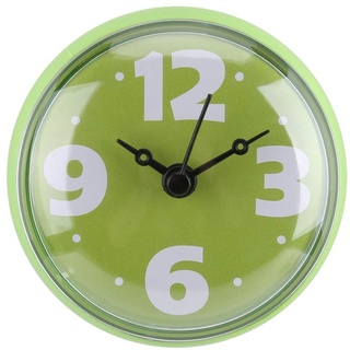 Fdit Badezimmeruhr, Duschuhr, wasserdichte Uhr Badezimmeruhren Badezimmeruhren Wandschule für Badezimmerarbeit für die Küche(Green)