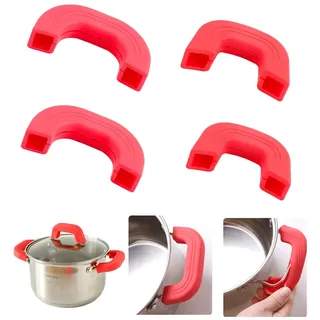 2 Paar Silikon Topfgriffe - Topfgriff Silikon, Topfgestell-Topfgriff, Silikongri