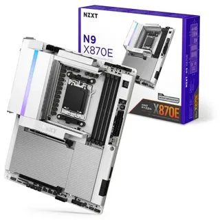 N9 X870E White Mainboard - AMD X870E - AMD AM5 socket - DDR5 RAM - ATX