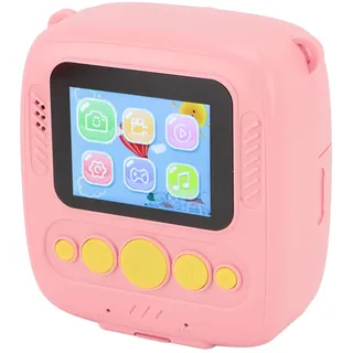 Cuifati Sofort Bild Kamera für Kinder, 48MP 1080P Selfie Digital Kamera für Kinder mit 8X Digital Zoom, 2-Zoll HD Augen Schutz Bildschirm Tragbare Kameras für Geschenke (PINK)