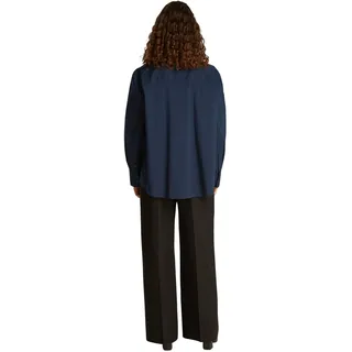 Tommy Hilfiger Damen Hemd POPLIN REGULAR Fit, Blau Dark Night Navy), 34