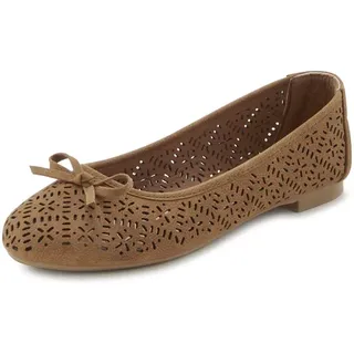 LASCANA Ballerina Damen camelfarben Gr.38