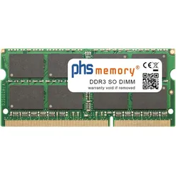 PHS-memory 4GB RAM Speicher für Dell Alienware 18 Gaming DDR3 SO DIMM 1600MHz PC3L-12800S (Dell Alienware 18 Gaming, 1 x 4GB), RAM Modellspezifisch