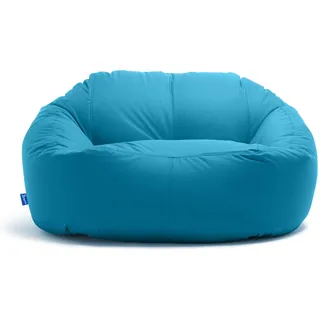 Bruni Lounge Sitzsack-Sofa in Lichtblau – Indoor und Outdoor XXL Sitzsack-Lounge, Couch für 1-2 Personen