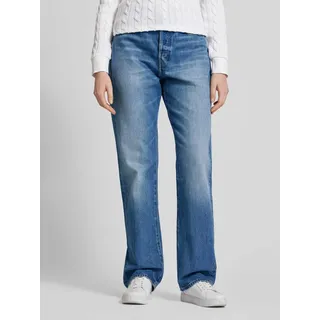 Straight Fit Jeans mit 5-Pocket-Design, Blau, 29