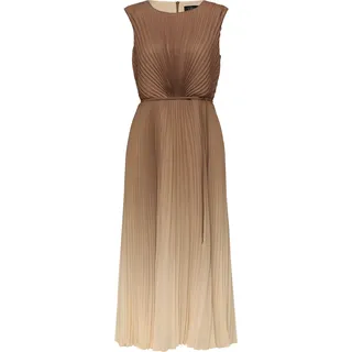 s.Oliver Midikleid Plissee Braun 46