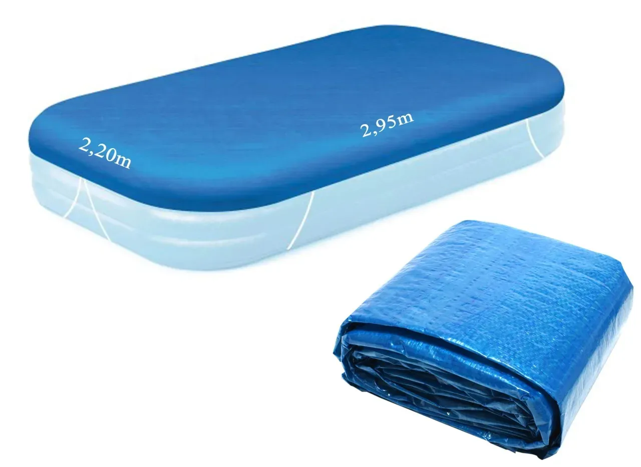 Bestway Flowclear PE-Abdeckplane für Family Pools, 262 x 175 x 50.5 cm