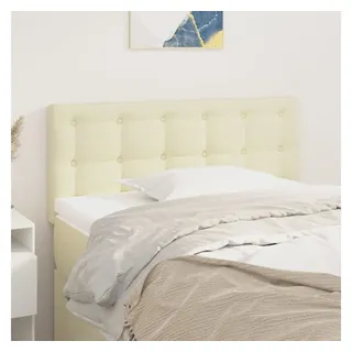 vidaXL Kopfteil Creme 100x5x78/88 cm Kunstleder