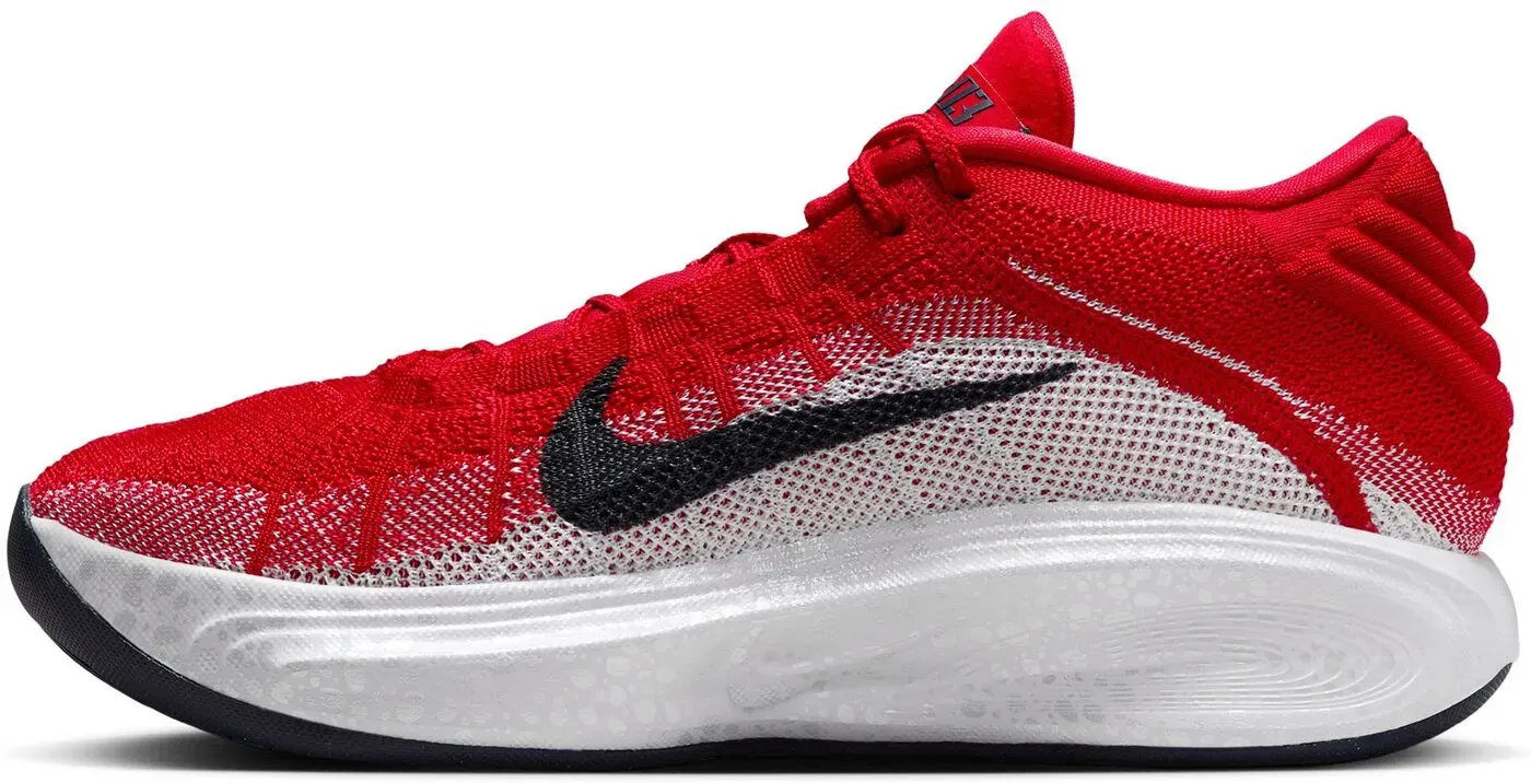 Nike G.T. Hustle 3 - Herren Basketballschuh - Rot/Weiß - 44.5