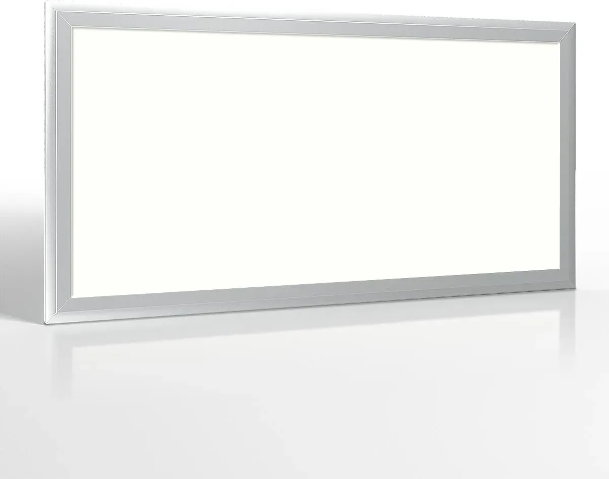 LED Panel 60x30cm 24W Rahmen silbern - Lichtfarbe: Neutralweiß 4000K