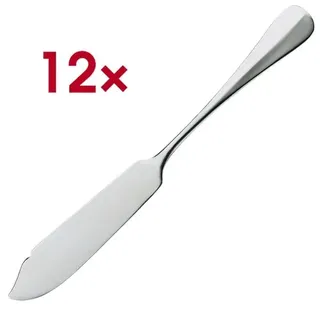 WMF Fischmesser»BAGUETTE« 12 Stück Edelstahl silber