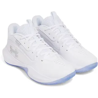 Under Armour Lockdown 7 Basketballschuhe 103 - white/white/metallic silver 45.5