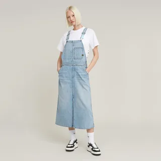 G-Star Midi Dungaree Kleid - Sun Faded Cloudburst - M